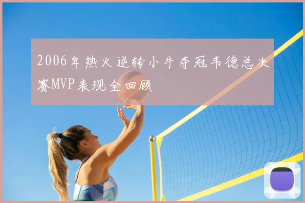 2006年热火逆转小牛夺冠韦德总决赛MVP表现全回顾