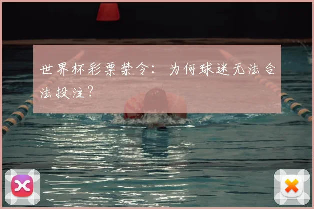 世界杯彩票禁令：为何球迷无法合法投注？