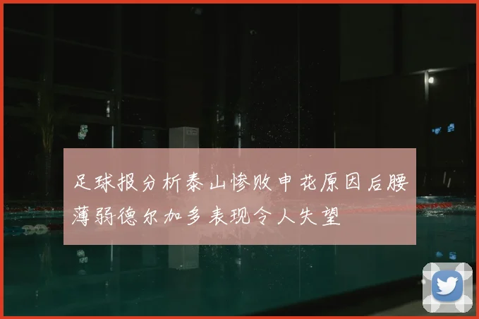 足球报分析泰山惨败申花原因后腰薄弱德尔加多表现令人失望