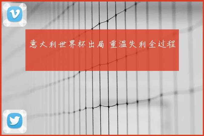 意大利世界杯出局 重温失利全过程